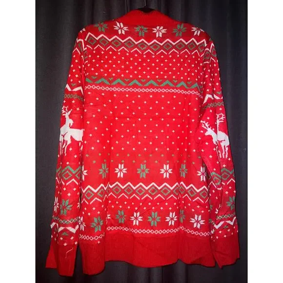 Ugly Christmas Sweater Xmas Size XL NWT Tipsy Elves - Picture 4 of 4